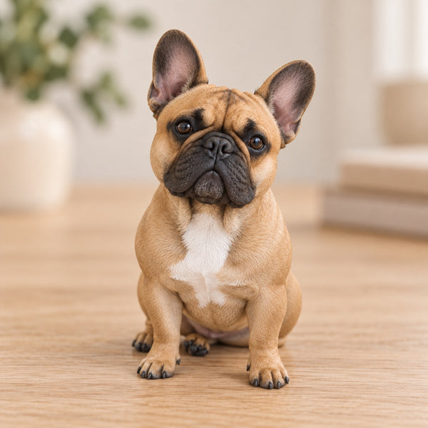 French bulldog PawChibi resin figurine