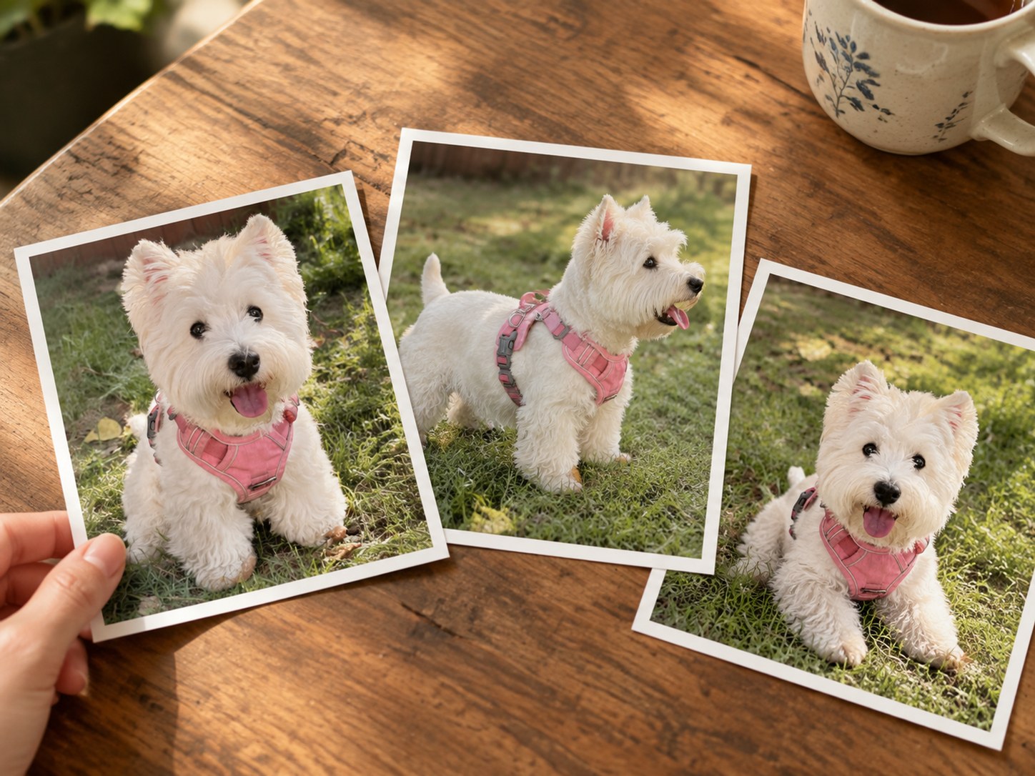 West Highland terrier keychain making stage: Your photos