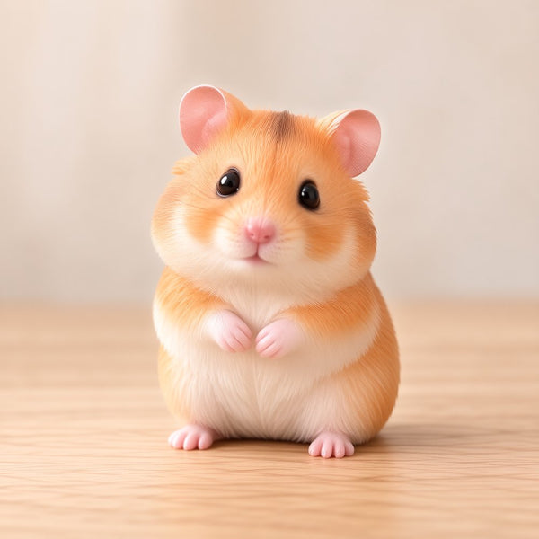 Golden hamster PawChibi resin figurine